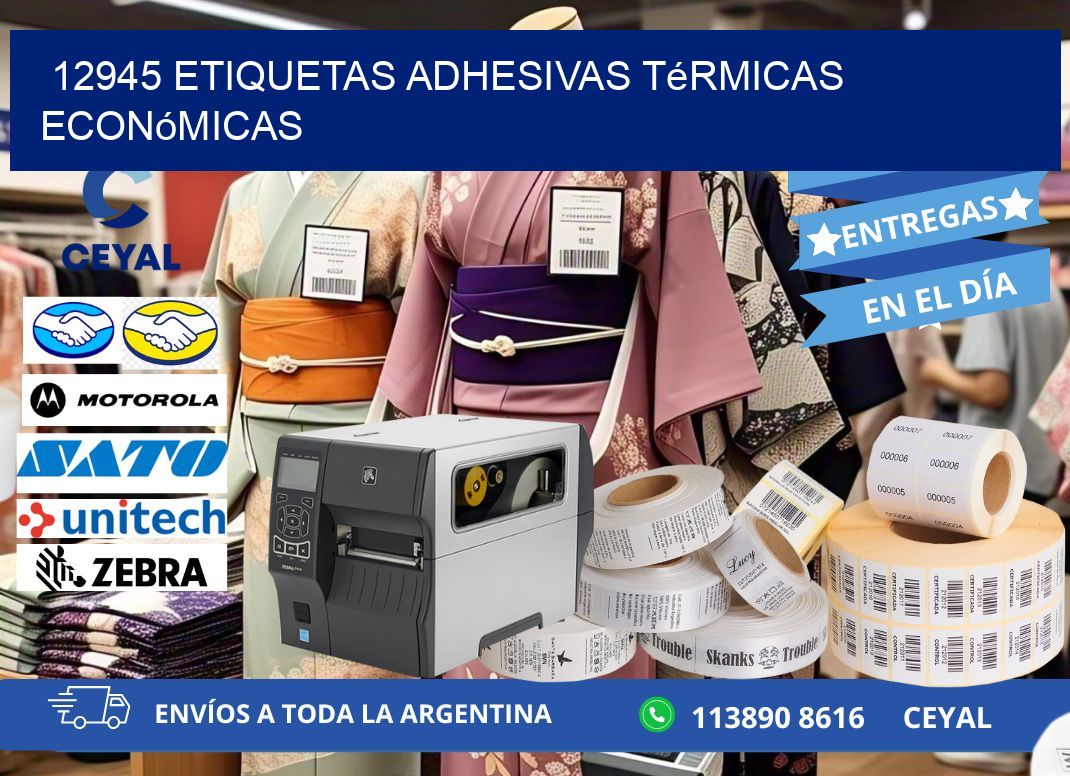 12945 etiquetas adhesivas térmicas económicas