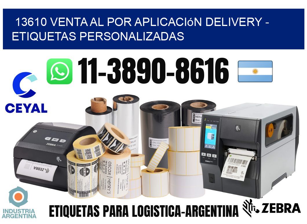 13610 Venta al Por Aplicación delivery - Etiquetas Personalizadas