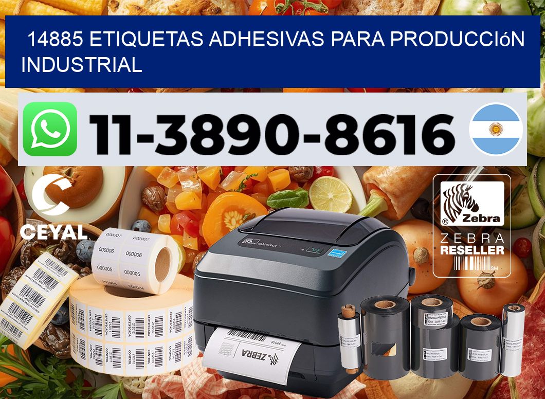 14885 Etiquetas adhesivas para producción industrial