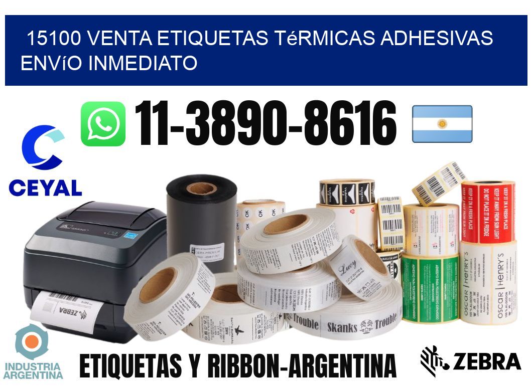 15100 venta etiquetas térmicas adhesivas envío inmediato