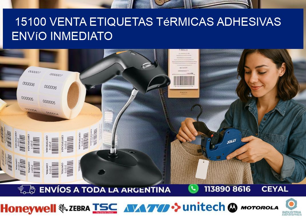 15100 venta etiquetas térmicas adhesivas envío inmediato