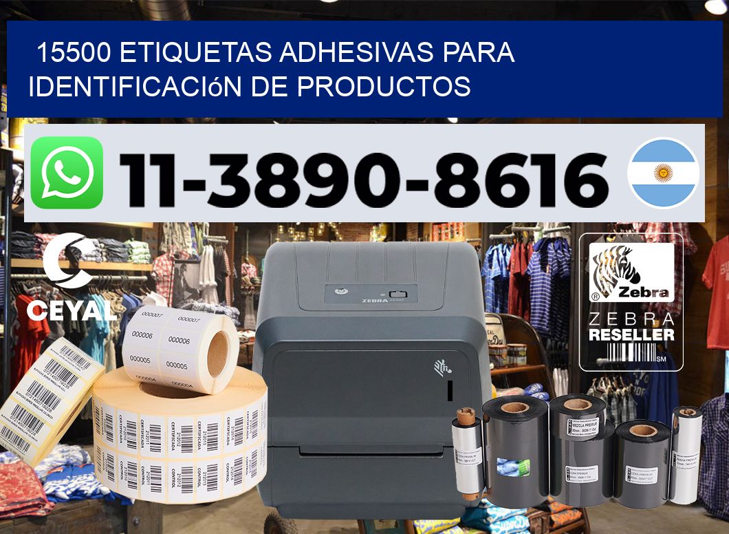 15500 Etiquetas adhesivas para identificación de productos
