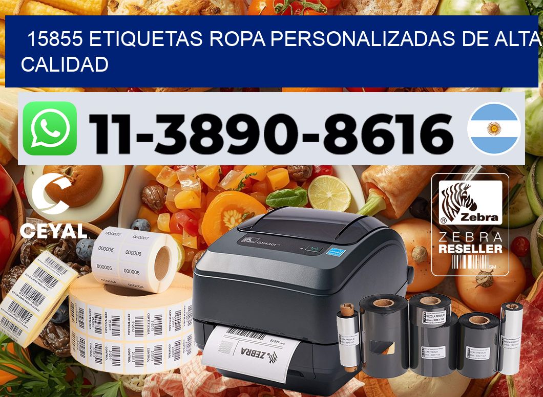 15855 Etiquetas ropa personalizadas de alta calidad