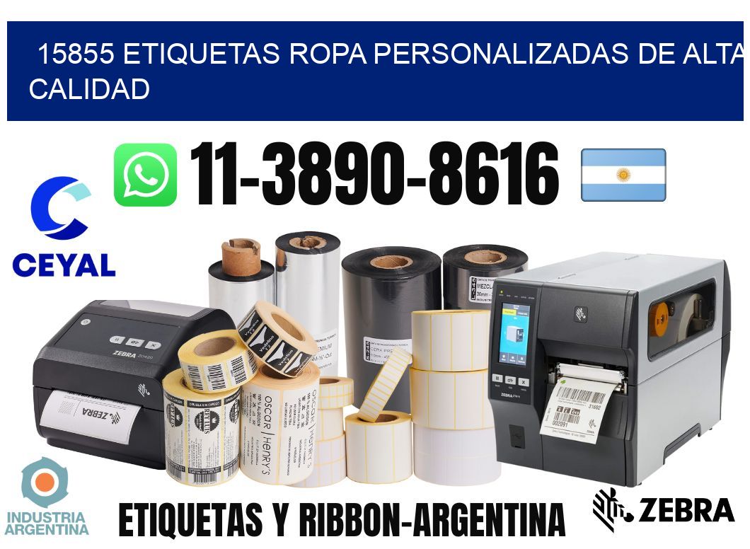 15855 Etiquetas ropa personalizadas de alta calidad