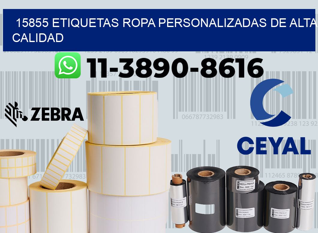 15855 Etiquetas ropa personalizadas de alta calidad