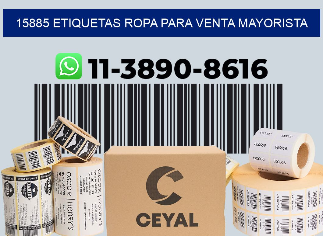 15885 Etiquetas ropa para venta mayorista