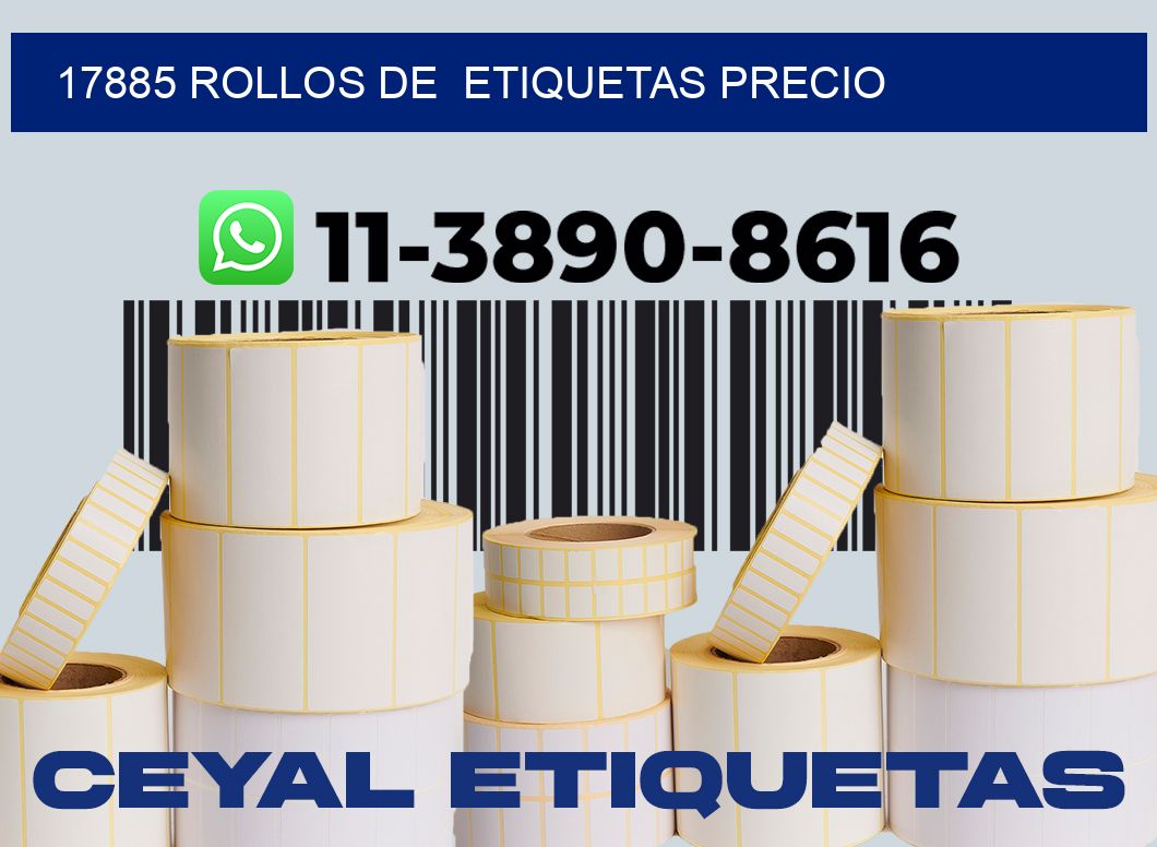17885 rollos de  etiquetas precio
