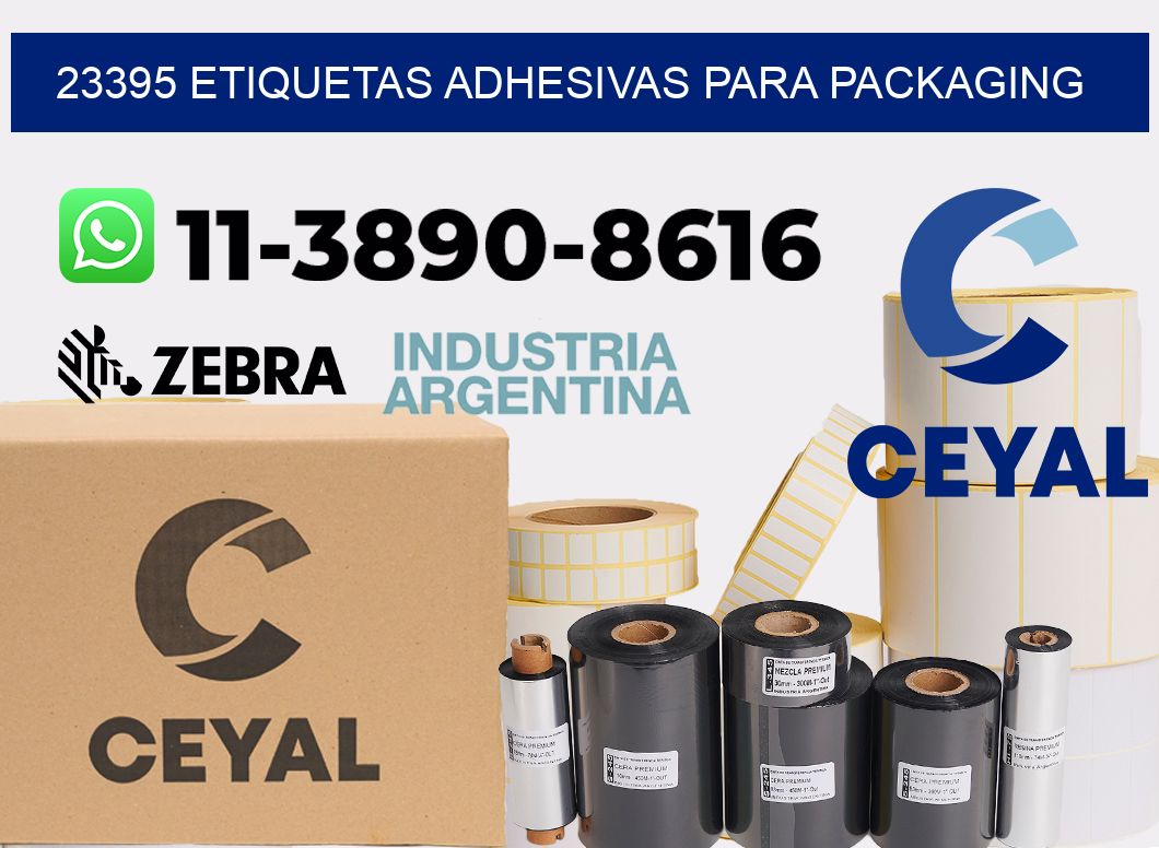 23395 etiquetas adhesivas para packaging
