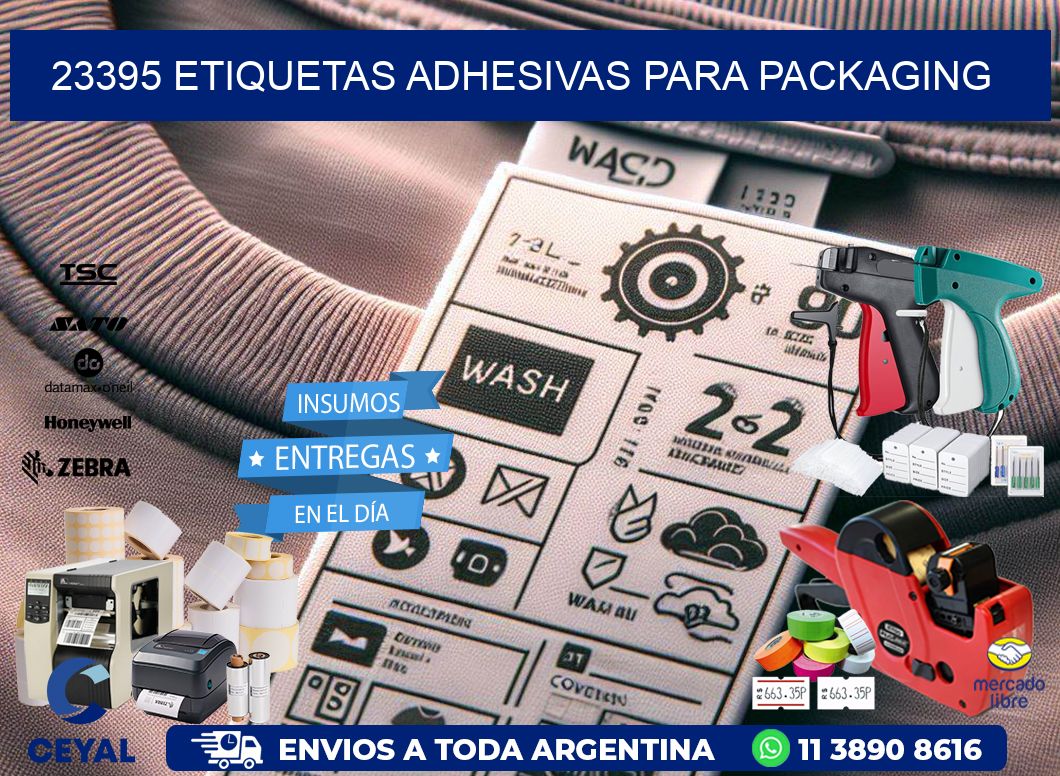 23395 etiquetas adhesivas para packaging