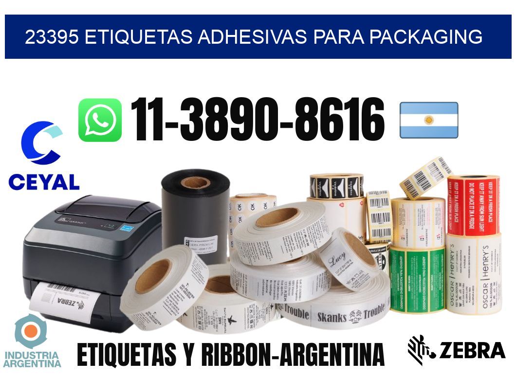 23395 etiquetas adhesivas para packaging