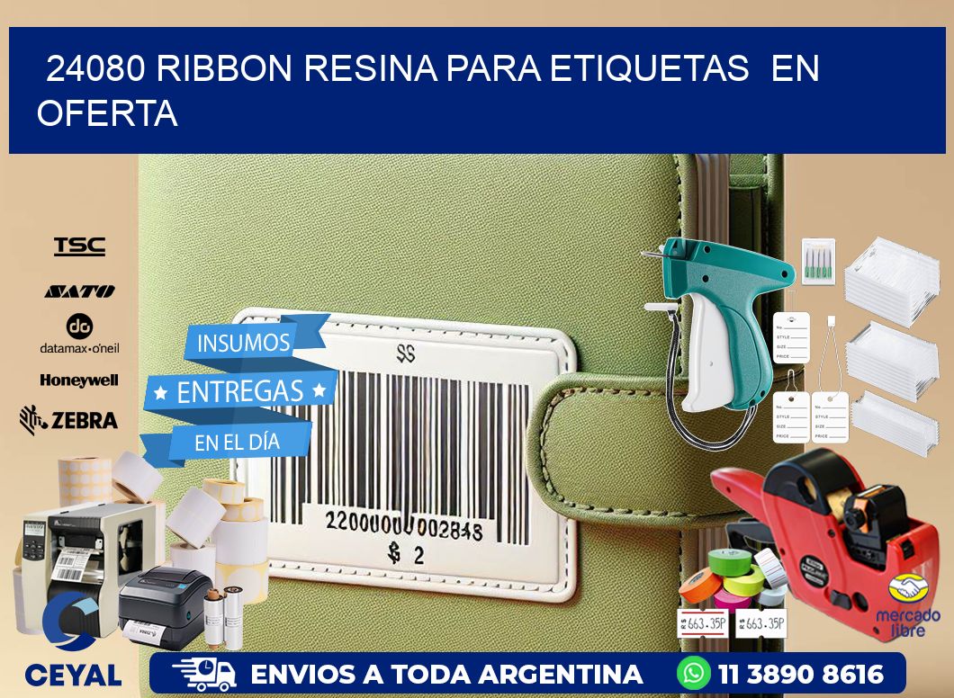 24080 ribbon resina para etiquetas  en oferta