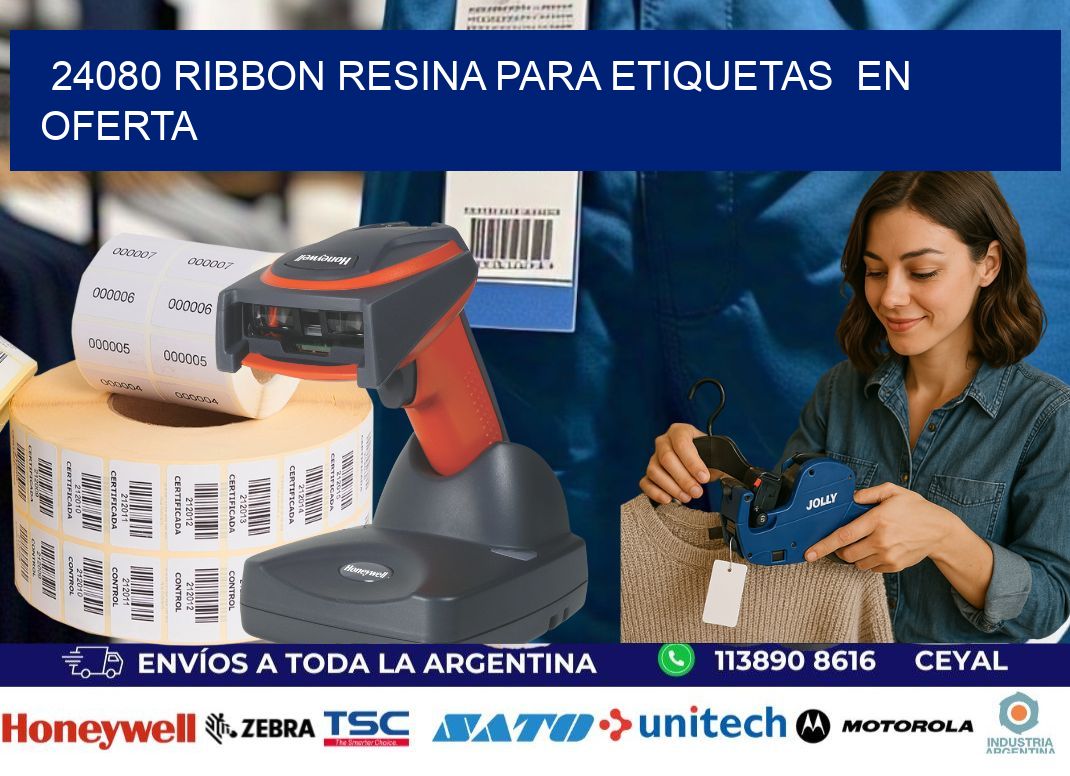 24080 ribbon resina para etiquetas  en oferta