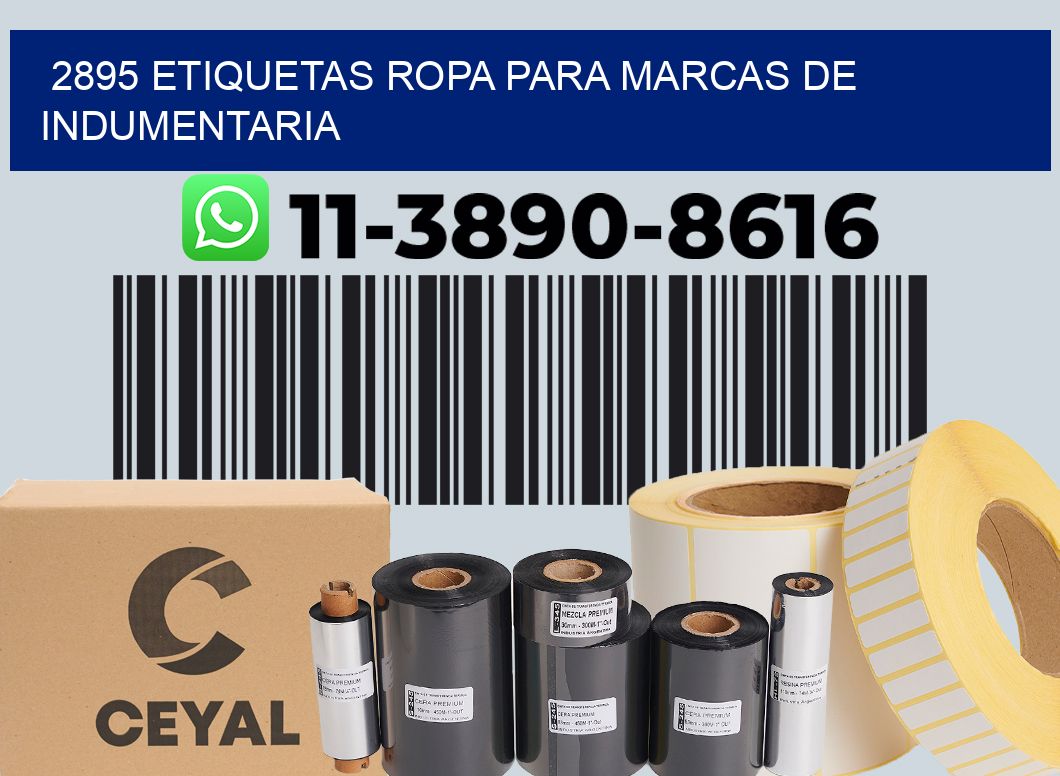 2895 Etiquetas ropa para marcas de indumentaria