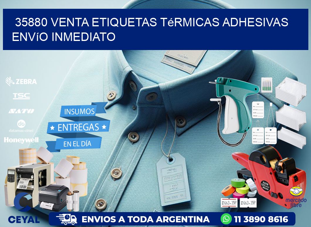 35880 venta etiquetas térmicas adhesivas envío inmediato