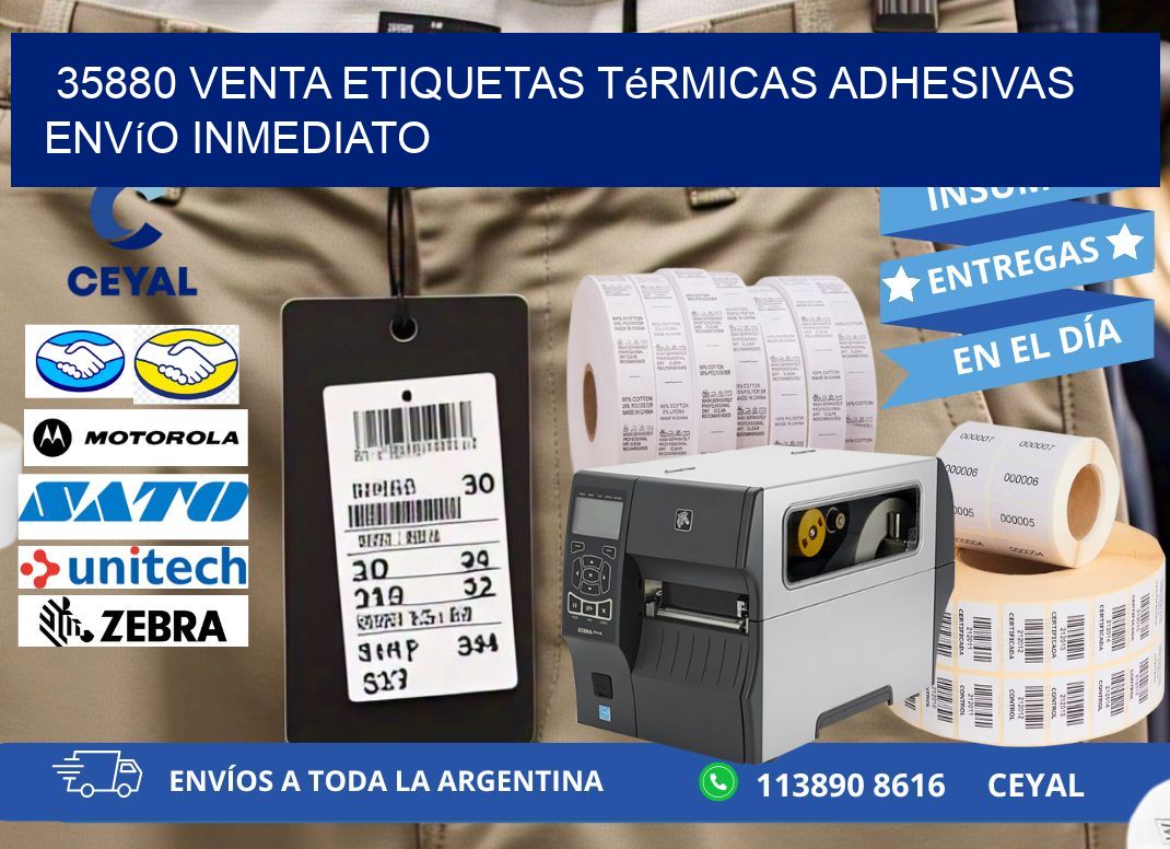 35880 venta etiquetas térmicas adhesivas envío inmediato