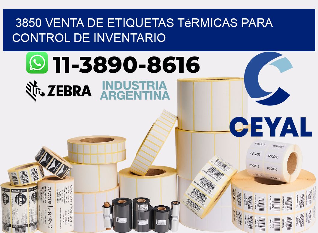 3850 venta de etiquetas térmicas para control de inventario