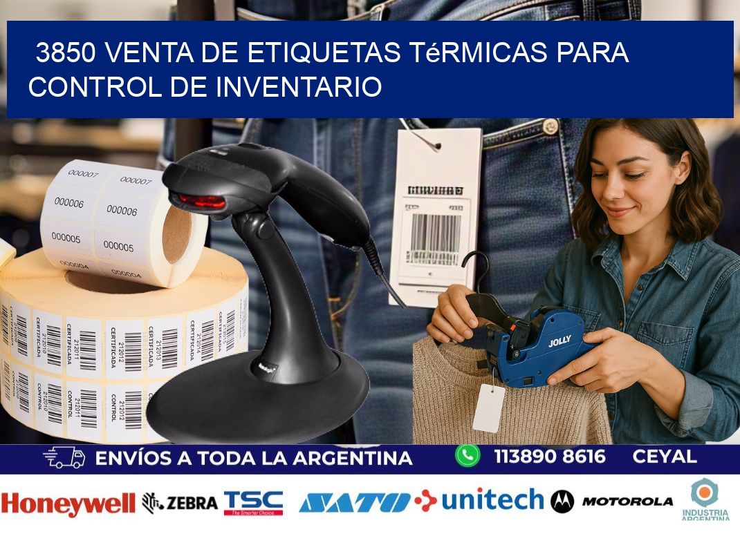 3850 venta de etiquetas térmicas para control de inventario