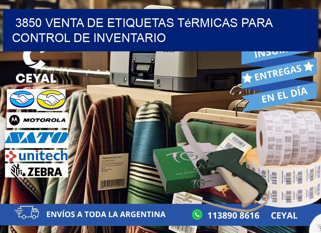 3850 venta de etiquetas térmicas para control de inventario