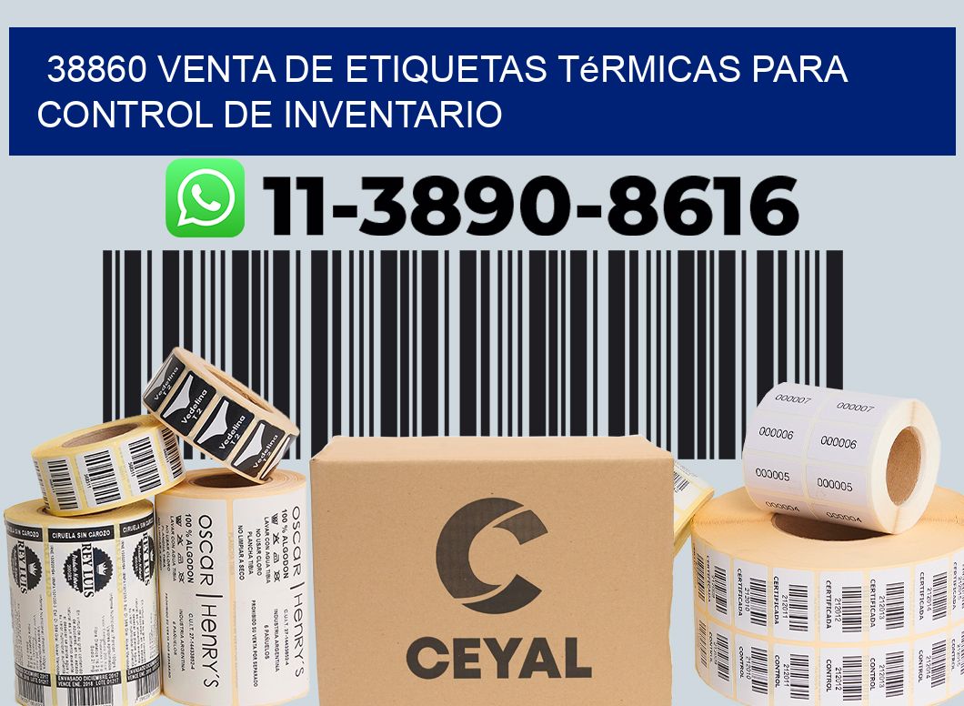38860 venta de etiquetas térmicas para control de inventario