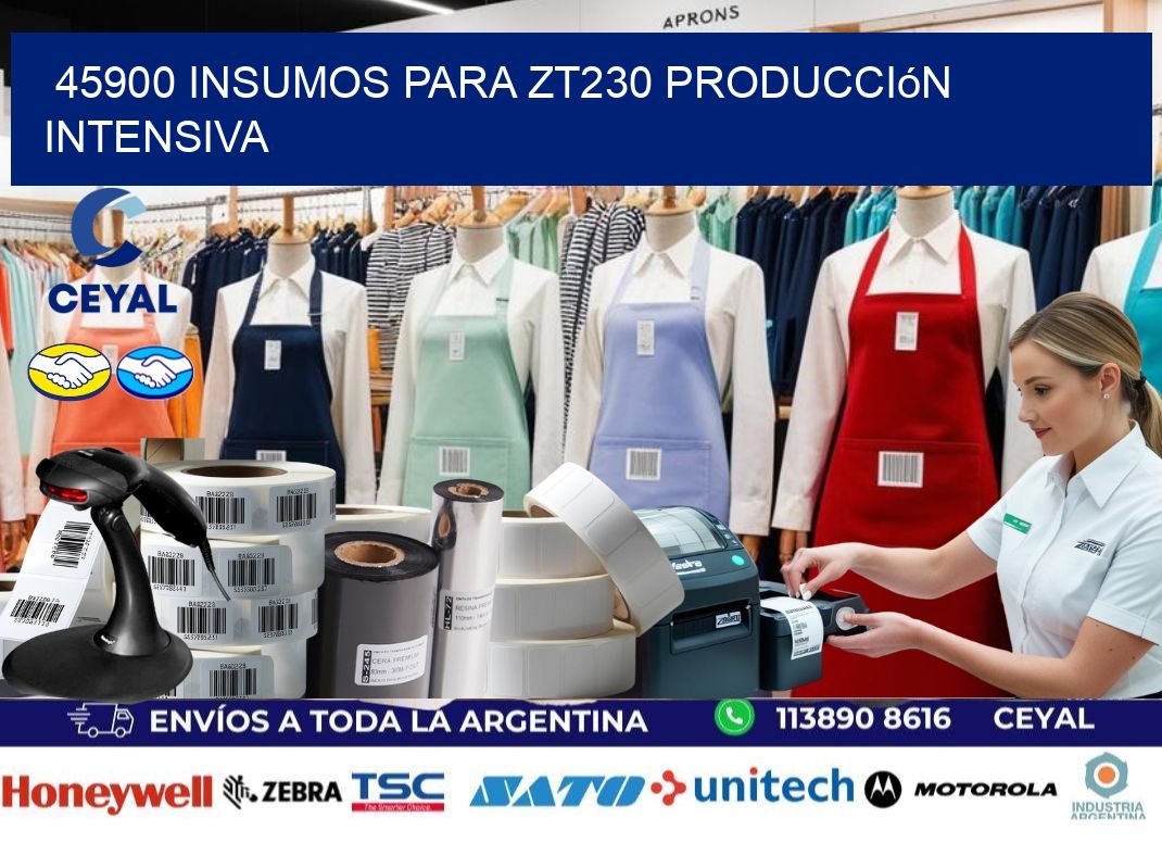 45900 insumos para zt230 producción intensiva