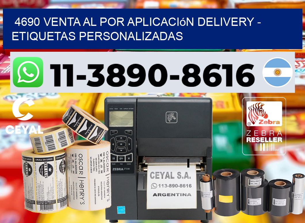 4690 Venta al Por Aplicación delivery – Etiquetas Personalizadas