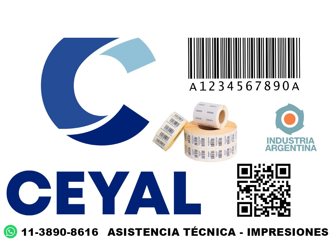 5235 etiquetas + ribbon para logística