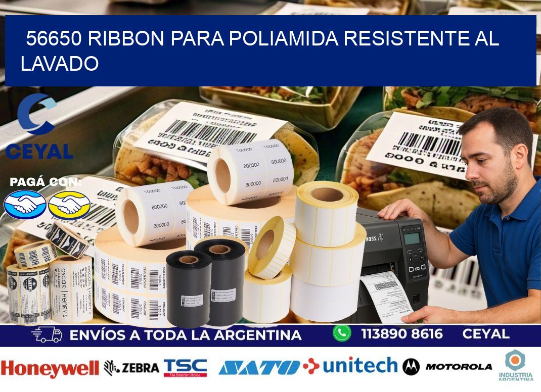 56650 ribbon para poliamida resistente al lavado