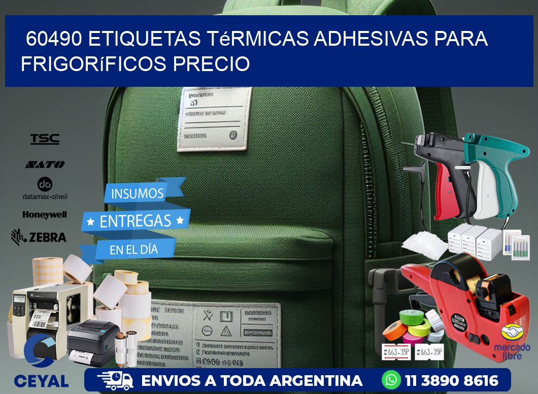 60490 etiquetas térmicas adhesivas para frigoríficos precio