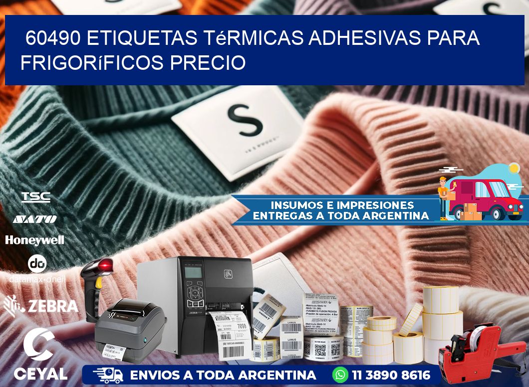 60490 etiquetas térmicas adhesivas para frigoríficos precio