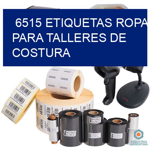 6515 Etiquetas ropa para talleres de costura