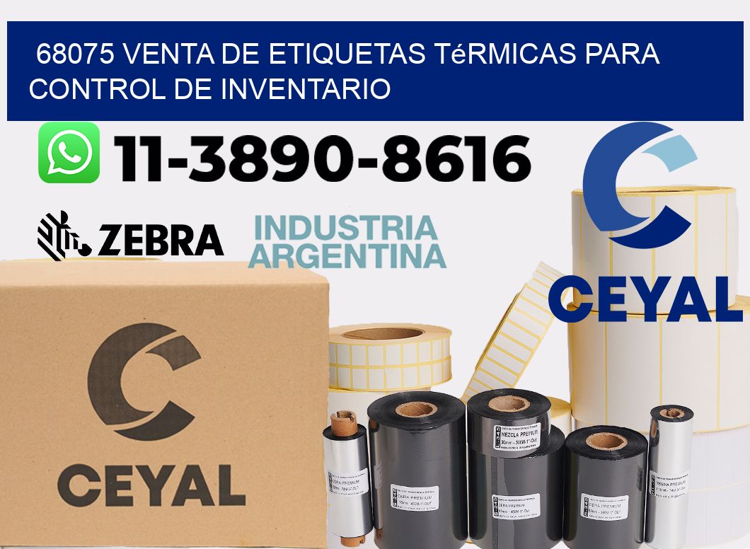 68075 venta de etiquetas térmicas para control de inventario