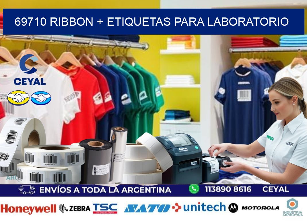 69710 ribbon + etiquetas para laboratorio
