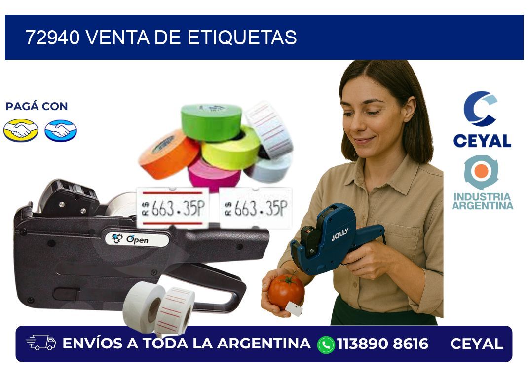 72940 venta de etiquetas