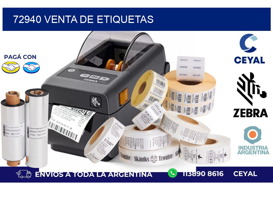 72940 venta de etiquetas