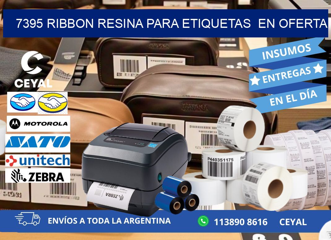 7395 ribbon resina para etiquetas  en oferta