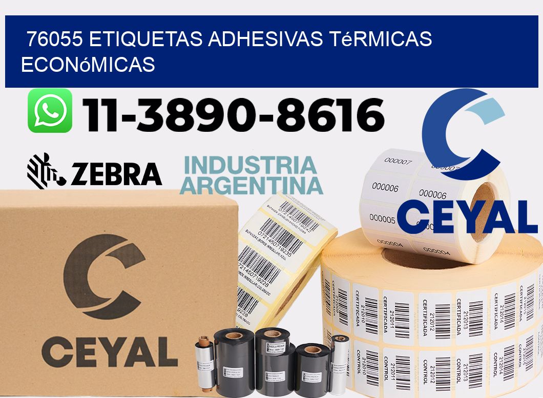 76055 etiquetas adhesivas térmicas económicas