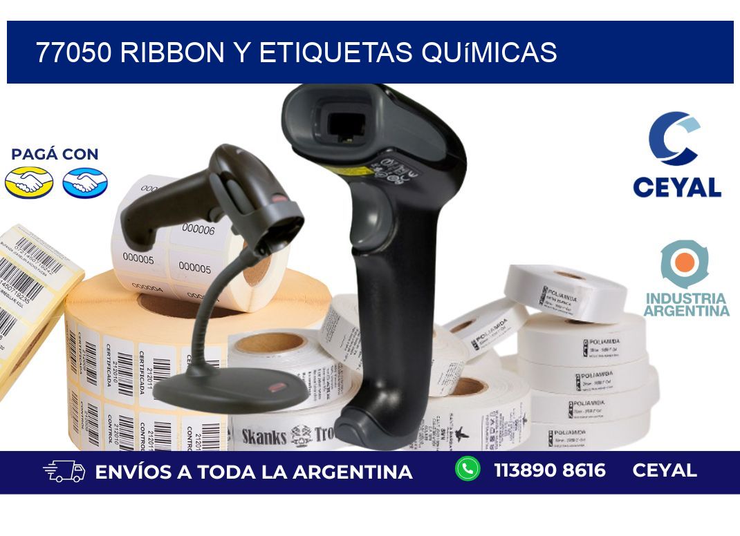 77050 ribbon y etiquetas químicas