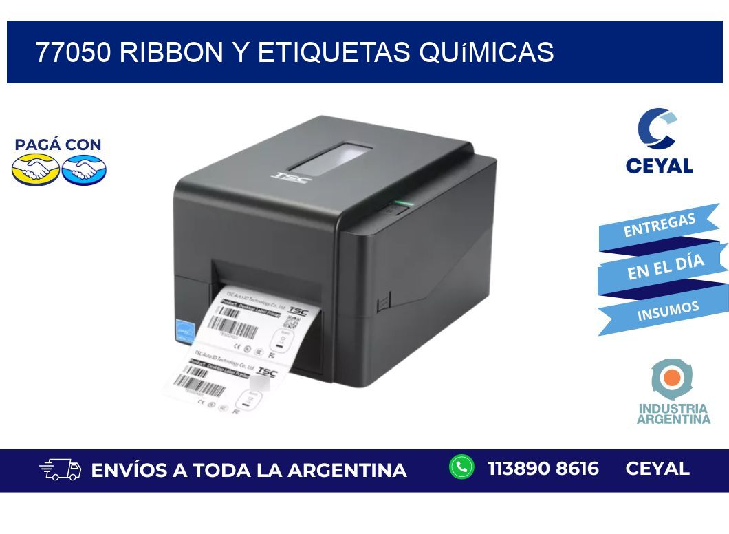 77050 ribbon y etiquetas químicas