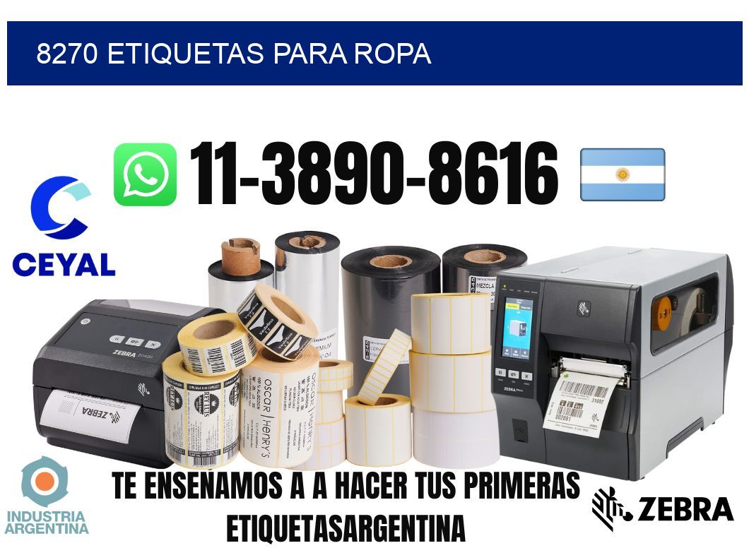 8270 etiquetas para ropa