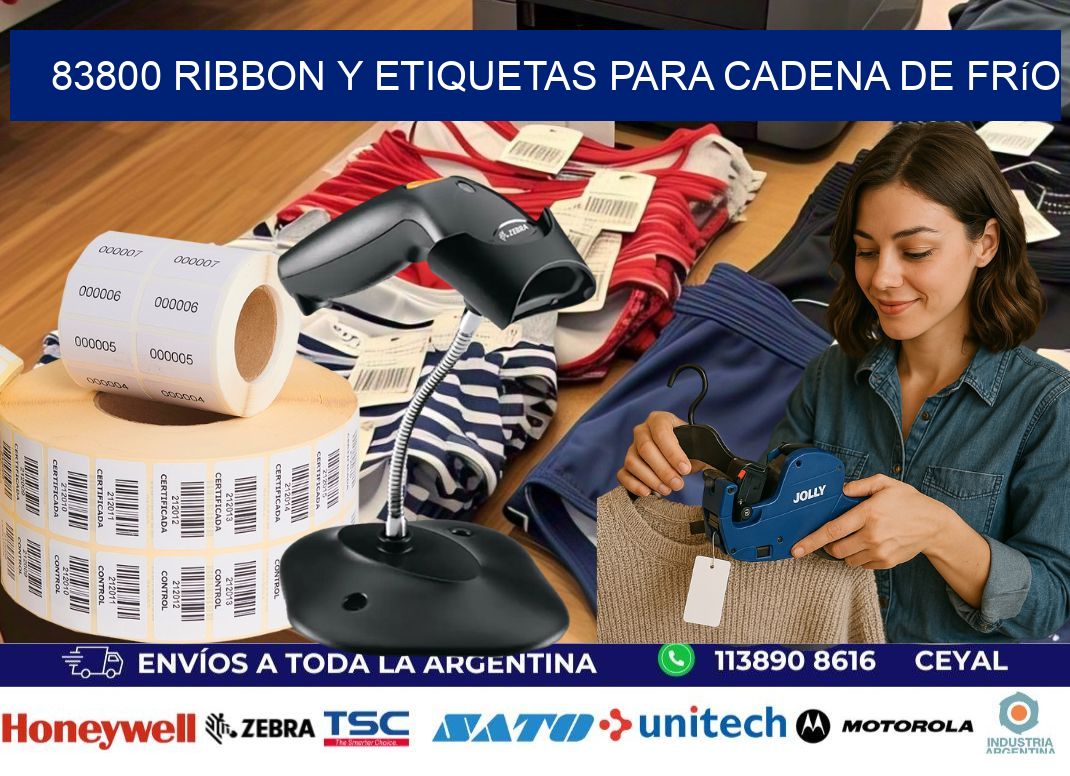 83800 ribbon y etiquetas para cadena de frío