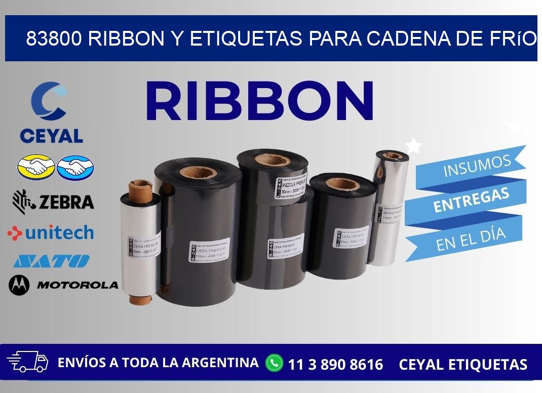 83800 ribbon y etiquetas para cadena de frío