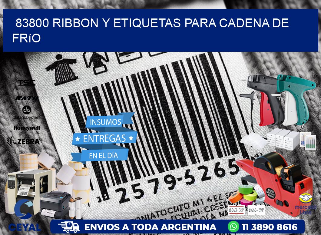 83800 ribbon y etiquetas para cadena de frío