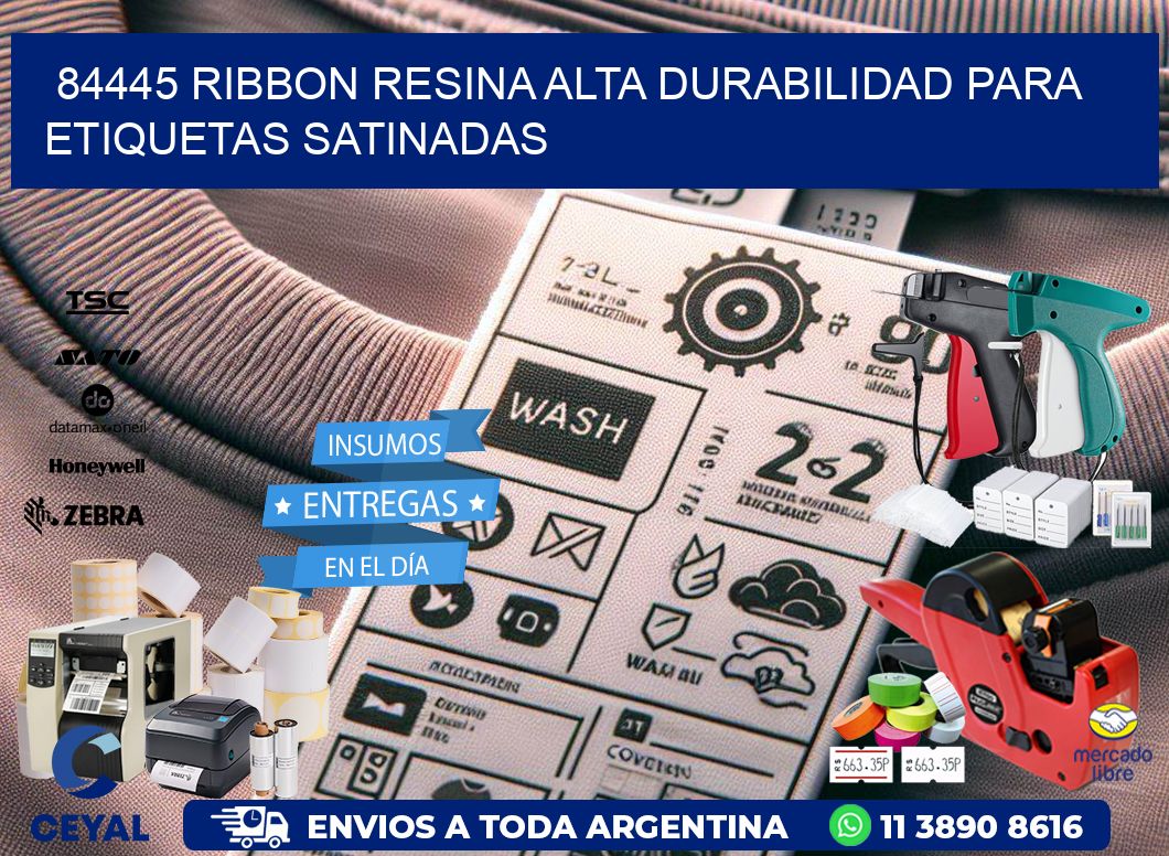 84445 ribbon resina alta durabilidad para etiquetas satinadas