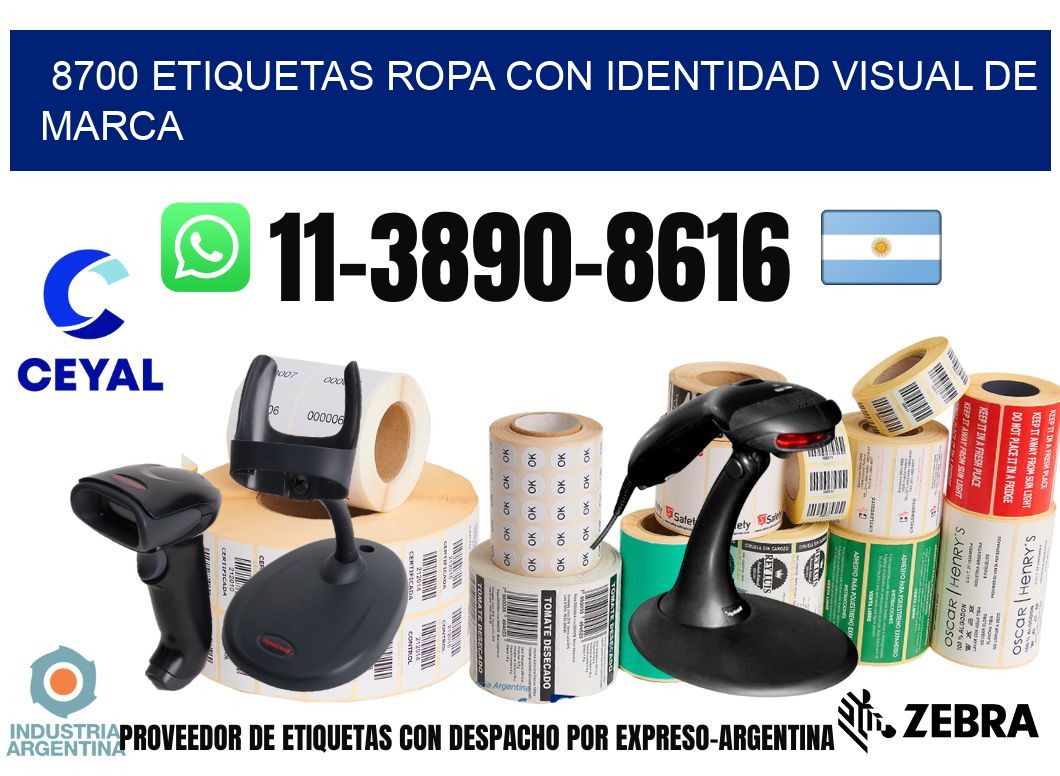 8700 Etiquetas ropa con identidad visual de marca