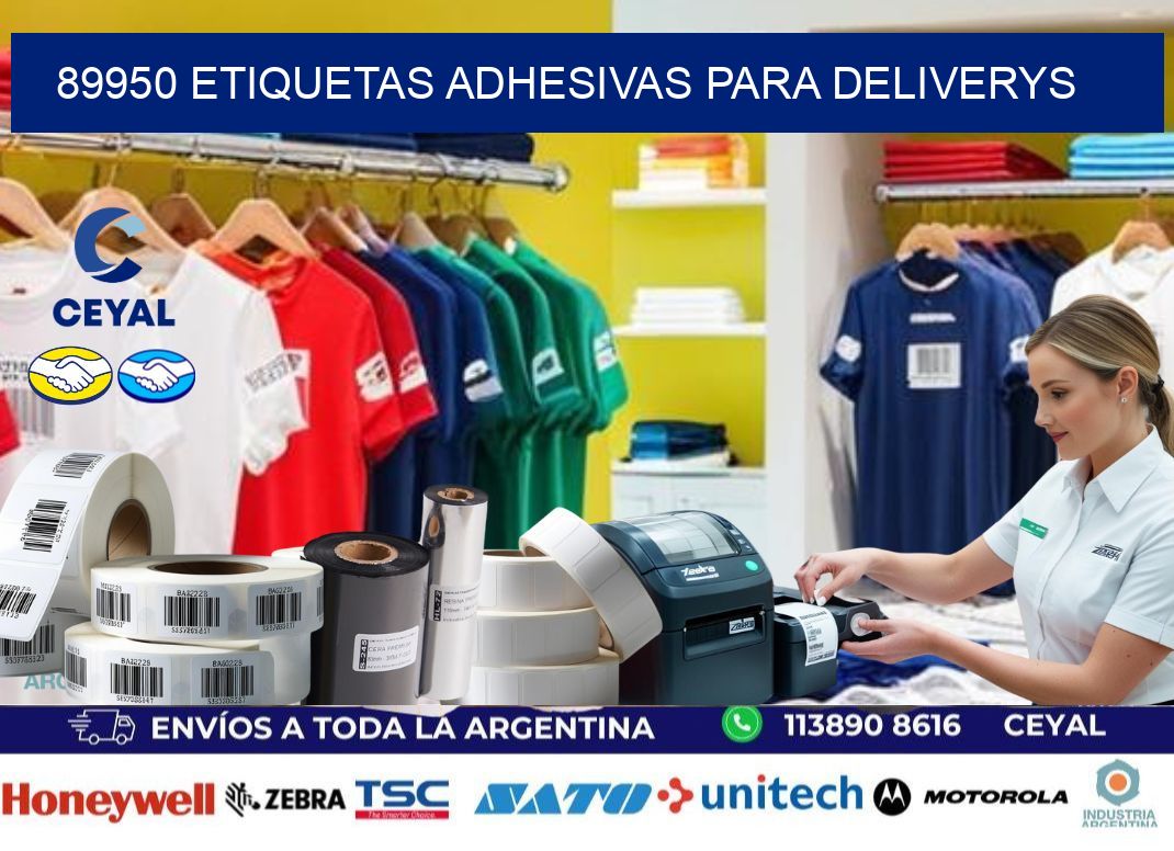 89950 etiquetas adhesivas para deliverys