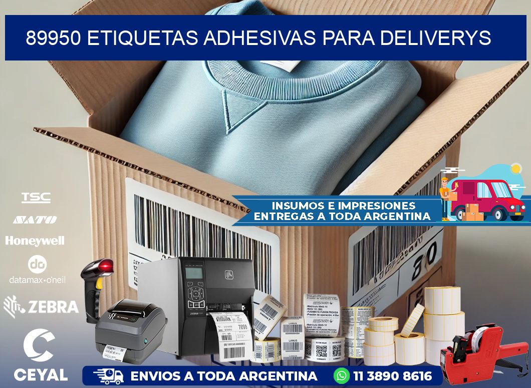 89950 etiquetas adhesivas para deliverys