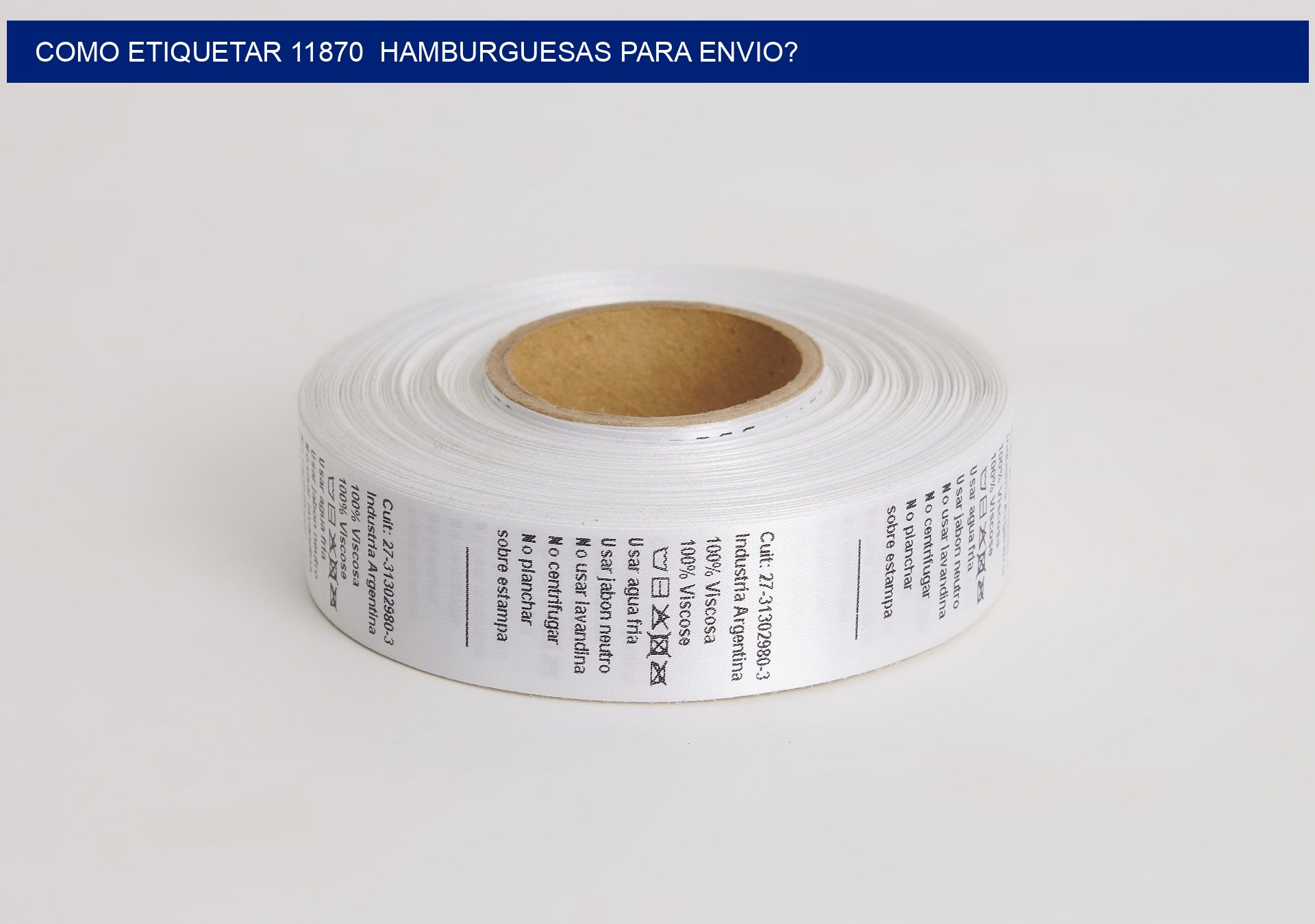 como etiquetar 11870  hamburguesas para envio?