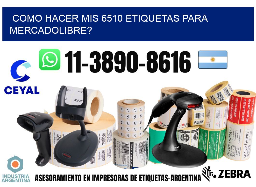 como hacer mis 6510 etiquetas para mercadolibre?