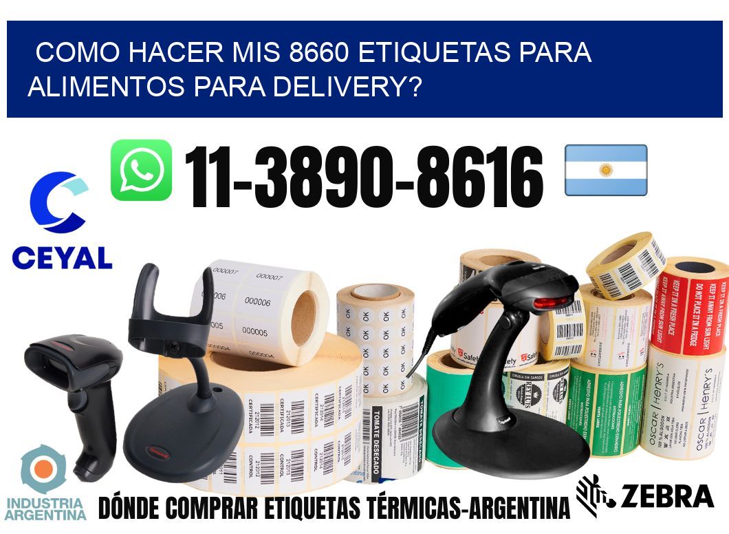 como hacer mis 8660 etiquetas para alimentos para delivery?