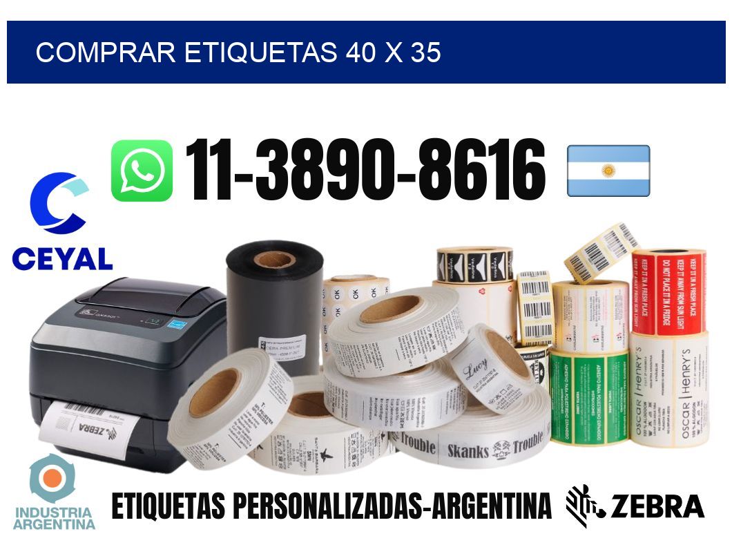 comprar etiquetas 40 x 35